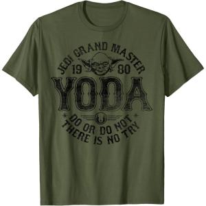 image:imageStar Wars Yoda Master 1980 Do Or Do Not TShirtOlive Green