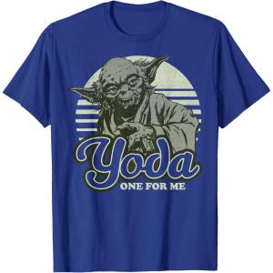 image:imageStar Wars Yoda One For Me Retro Graphic TShirt TShirtRoyal Blue