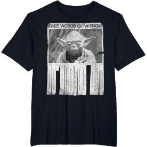 image:imageStar Wars Yoda Poster Words Of Wisdom Graphic TShirtBlack