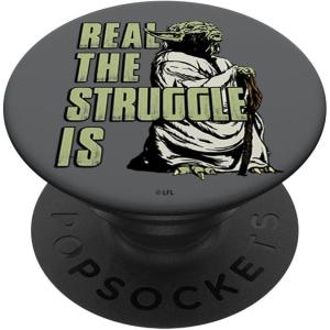 image:imageStar Wars Yoda Real The Struggle Is Retro Art PopSockets MagSafe PopGrip for iPhoneStandard