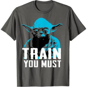 image:imageStar Wars Yoda Small You are Train You Must Graphic TShirt TShirtAsphalt Grey