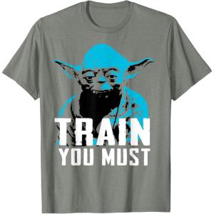 image:imageStar Wars Yoda Small You are Train You Must Graphic TShirt TShirtOlive Heather