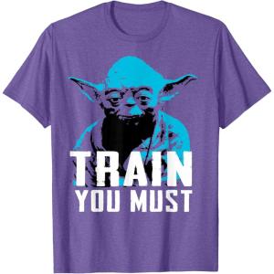 image:imageStar Wars Yoda Small You are Train You Must Graphic TShirt TShirtPurple Heather