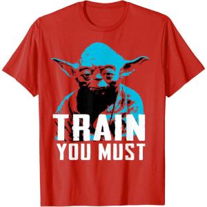 image:imageStar Wars Yoda Small You are Train You Must Graphic TShirt TShirtRed