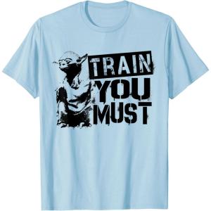 image:imageStar Wars Yoda Train You Must Active Graphic TShirt TShirtBaby Blue
