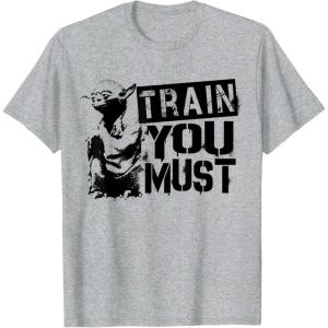 image:imageStar Wars Yoda Train You Must Active Graphic TShirt TShirtHeather Grey