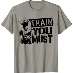 image:imageStar Wars Yoda Train You Must Active Graphic TShirt TShirtSlate Grey