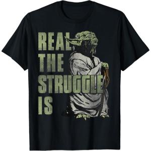 image:imageWomens Star Wars Yoda Looks Up While Down Strugglin He Is TShirt XL BlackBlack