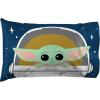 image:imageJay Franco Kids Sheet Set with Fitted Flat Sheets amp Pillow Cover  UltraSoft Bedding with Pillowcase for Room Decor Blue  Mandalorian 4 Piece Full