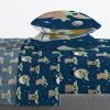 image:imageJay Franco Kids Sheet Set with Fitted Flat Sheets amp Pillow Cover  UltraSoft Bedding with Pillowcase for Room Decor Blue  Mandalorian 4 Piece Full
