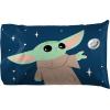 image:imageJay Franco Kids Sheet Set with Fitted Flat Sheets amp Pillow Cover  UltraSoft Bedding with Pillowcase for Room Decor Blue  Mandalorian 4 Piece Full