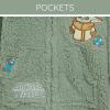 image:imageSTAR WARS The Mandalorian Grogu Cozy Sherpa Cosplay Hoodie Newborn to Big Kid Sizes 03 Months  1416Green