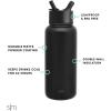 image:imageSimple Modern Summit Water Bottle with Straw Lid  Star Wars 30oz Leak Proof Stainless Steel Insulated Cup  Gifts for Him  The DarkDisney Minnie Mouse on Blue