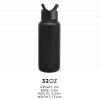image:imageSimple Modern Summit Water Bottle with Straw Lid  Star Wars 30oz Leak Proof Stainless Steel Insulated Cup  Gifts for Him  The DarkDisney Three Little Pigs