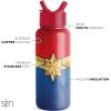 image:imageSimple Modern Summit Water Bottle with Straw Lid  Star Wars 30oz Leak Proof Stainless Steel Insulated Cup  Gifts for Him  The DarkMarvel Captain Marvel