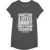 image:imageStar Wars Arent You A Little Short For A Stormtrooper TShirtAsphalt Grey