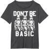 image:imageStar Wars Dont Be Basic Stormtroopers Line Up TShirtDark Heather Grey