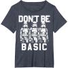 image:imageStar Wars Dont Be Basic Stormtroopers Line Up TShirtHeather Blue