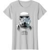 image:imageStar Wars Jedi Fallen Order Stormtrooper Portrait TShirtSilver Grey