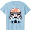image:imageStar Wars Paradise Floral Palms Stormtrooper Helmet TShirtBaby Blue