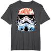 image:imageStar Wars Paradise Floral Palms Stormtrooper Helmet TShirtDark Heather Grey