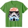 image:imageStar Wars Paradise Floral Palms Stormtrooper Helmet TShirtGrass Green