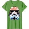 image:imageStar Wars Paradise Floral Palms Stormtrooper Helmet TShirtGrass Green
