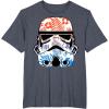image:imageStar Wars Paradise Floral Palms Stormtrooper Helmet TShirtHeather Blue