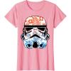 image:imageStar Wars Paradise Floral Palms Stormtrooper Helmet TShirtPink
