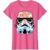 image:imageStar Wars Paradise Floral Palms Stormtrooper Helmet TShirtPink Heather