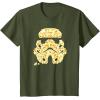 image:imageStar Wars Popcorn Stormtrooper Helmet TShirtOlive Green