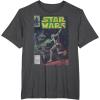 image:imageStar Wars Stormtrooper Battle Vintage Comic Book Cover TShirtDark Heather Grey