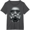 image:imageStar Wars Stormtrooper Battle Worn Helmet Graphic TShirt TShirtDark Heather Grey