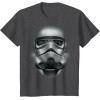 image:imageStar Wars Stormtrooper Battle Worn Helmet Graphic TShirt TShirtDark Heather Grey