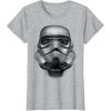 image:imageStar Wars Stormtrooper Battle Worn Helmet Graphic TShirt TShirtHeather Grey