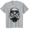 image:imageStar Wars Stormtrooper Battle Worn Helmet Graphic TShirt TShirtHeather Grey
