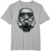 image:imageStar Wars Stormtrooper Battle Worn Helmet Graphic TShirt TShirtHeather Grey