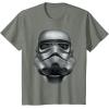 image:imageStar Wars Stormtrooper Battle Worn Helmet Graphic TShirt TShirtOlive Heather