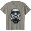 image:imageStar Wars Stormtrooper Battle Worn Helmet Graphic TShirt TShirtSlate Grey