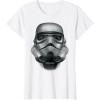image:imageStar Wars Stormtrooper Battle Worn Helmet Graphic TShirt TShirtWhite