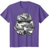 image:imageStar Wars Stormtrooper Camo Helmet Graphic TShirtPurple Heather