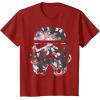 image:imageStar Wars Stormtrooper Floral Helmet TShirtCranberry Red