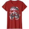 image:imageStar Wars Stormtrooper Floral Helmet TShirtCranberry Red