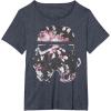 image:imageStar Wars Stormtrooper Floral Helmet TShirtHeather Blue