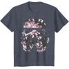 image:imageStar Wars Stormtrooper Floral Helmet TShirtHeather Blue