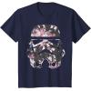 image:imageStar Wars Stormtrooper Floral Helmet TShirtNavy Blue