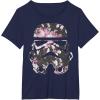 image:imageStar Wars Stormtrooper Floral Helmet TShirtNavy Blue