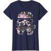 image:imageStar Wars Stormtrooper Floral Helmet TShirtNavy Blue