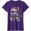 image:imageStar Wars Stormtrooper Floral Helmet TShirtPurple