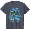 image:imageStar Wars Stormtrooper Hawaiian Print Helmet TShirt C2 TShirtHeather Blue